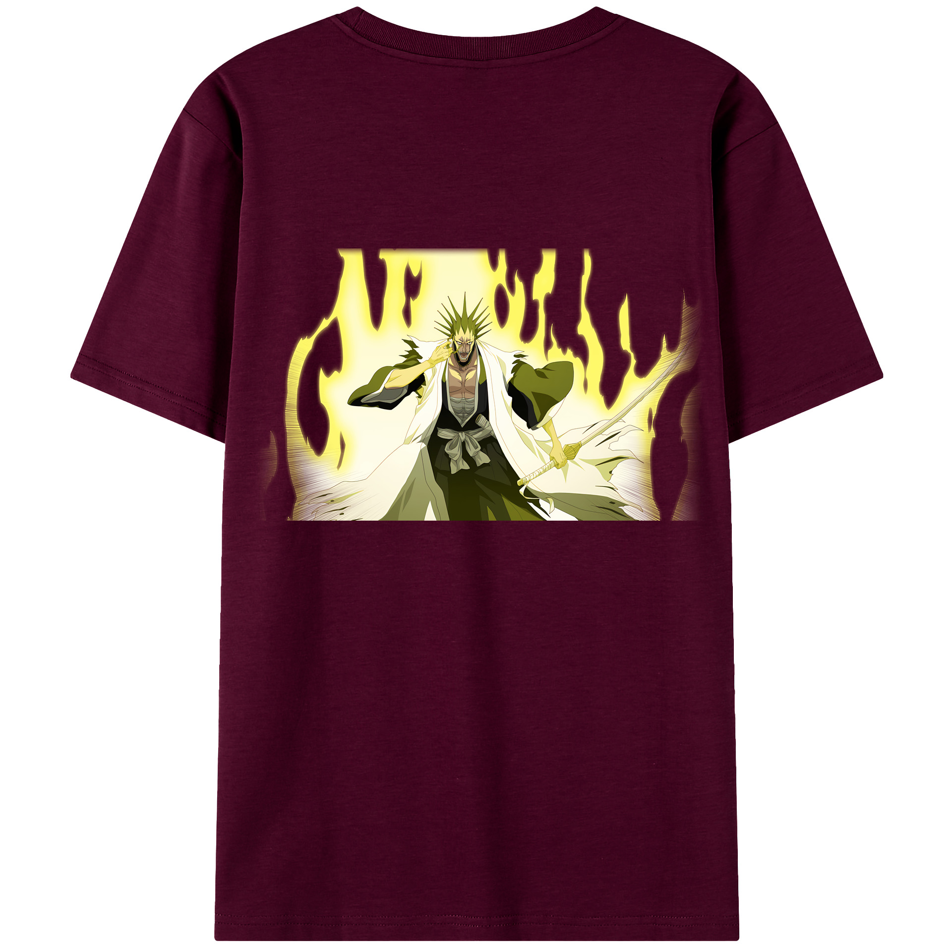 （画像用） ブリーチ ざらき けんぱち BLEACH Zaraki Kenpachi レディース半袖Tシャツ(バックプリント)